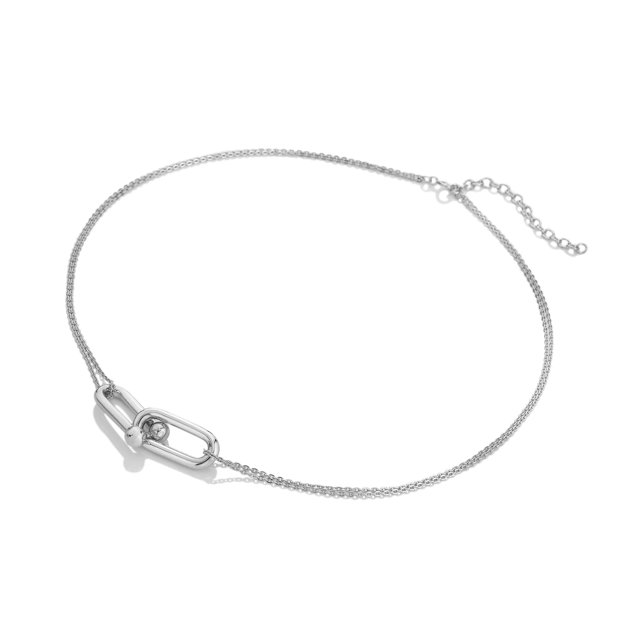 Sterling Silver Icon Link Necklace Necklace DN209