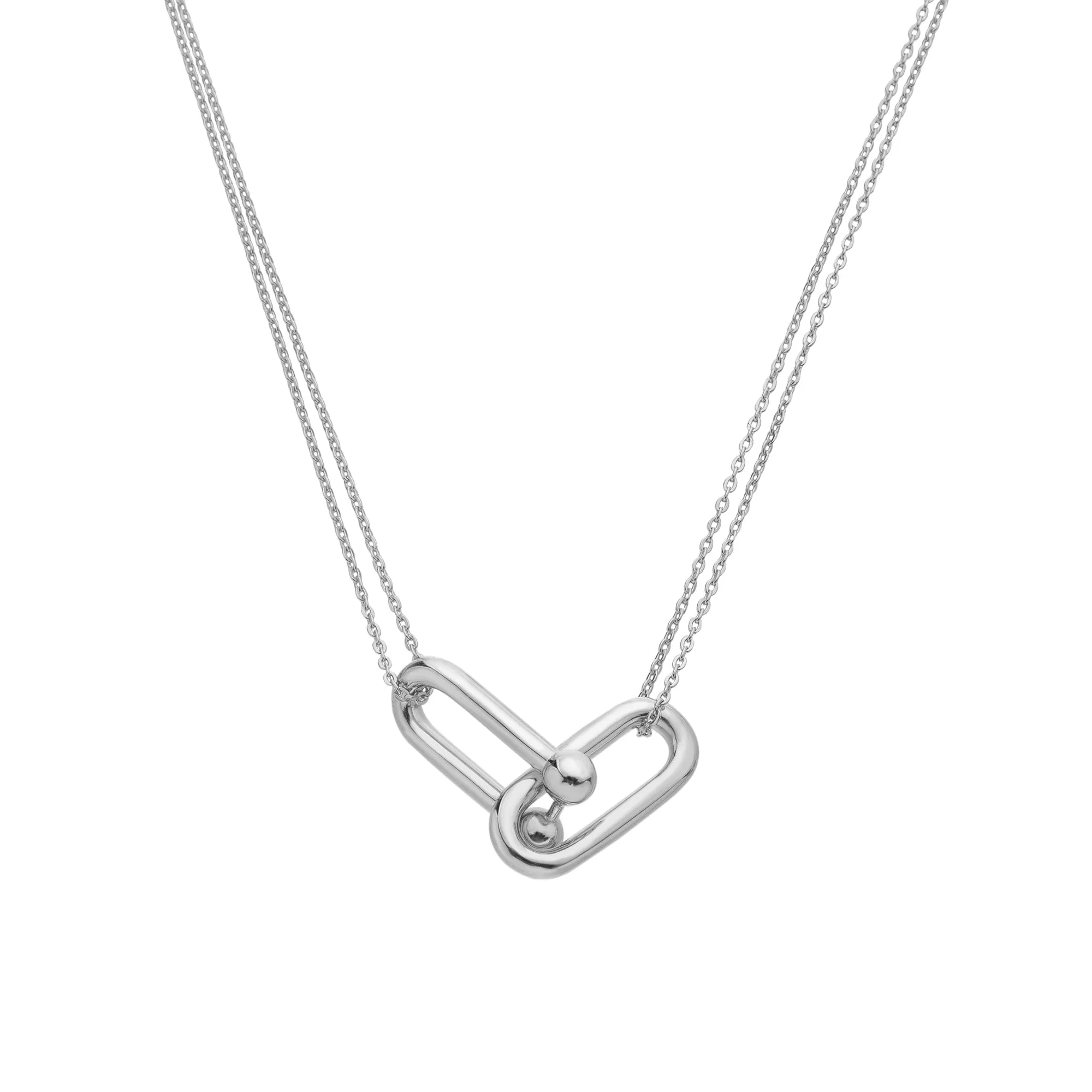 Sterling Silver Icon Link Necklace Necklace DN209