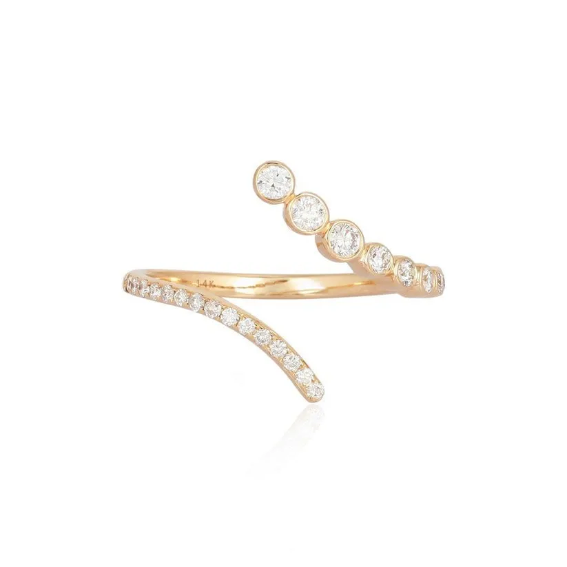 Stunning Open Wrap Diamond Ring