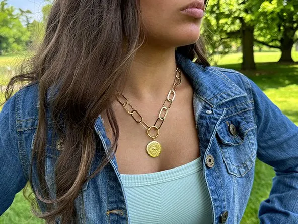 Stunning Sundial Pendant