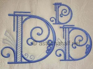 Stunning Swirls Monogram D