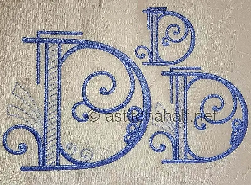 Stunning Swirls Monogram D