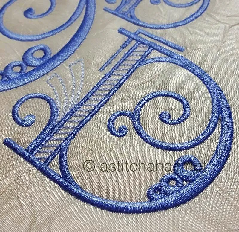 Stunning Swirls Monogram D