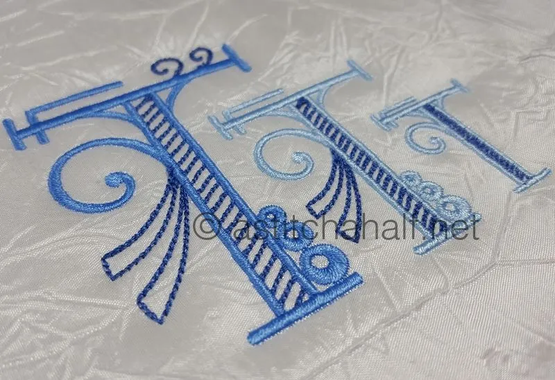 Stunning Swirls Monogram T