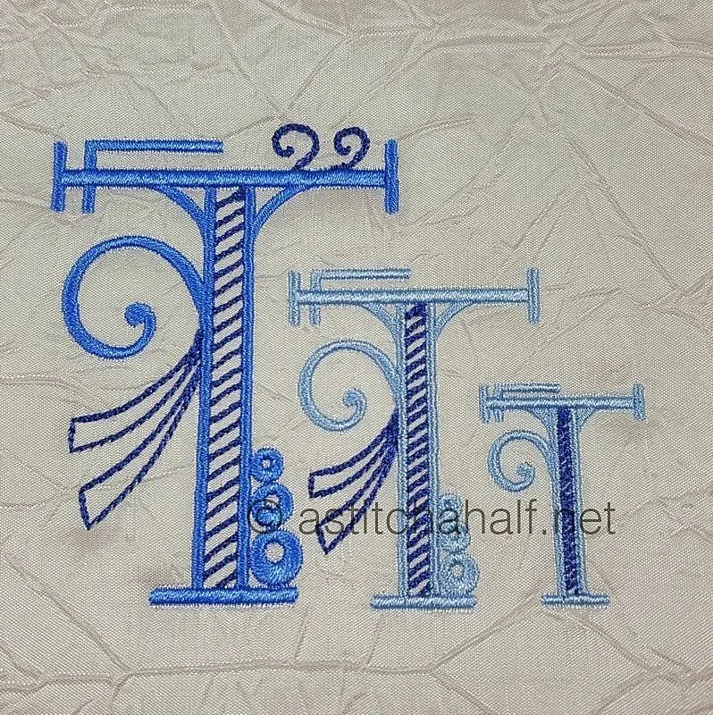 Stunning Swirls Monogram T