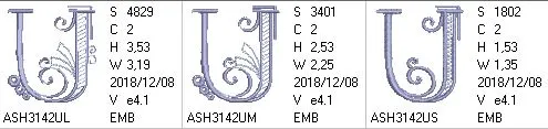 Stunning Swirls Monogram U