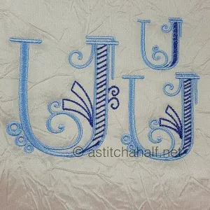 Stunning Swirls Monogram U