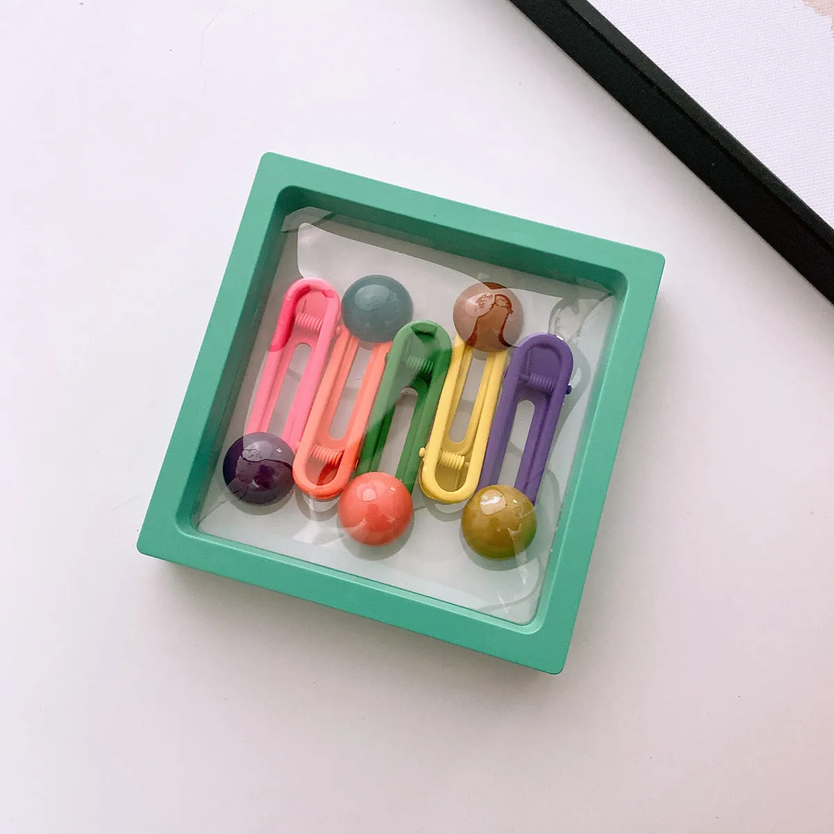 Sweet Girls Candy Color 1box=5pieces Hairpin Clips by MyKids-USA™