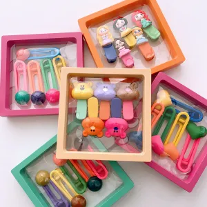 Sweet Girls Candy Color 1box=5pieces Hairpin Clips by MyKids-USA™