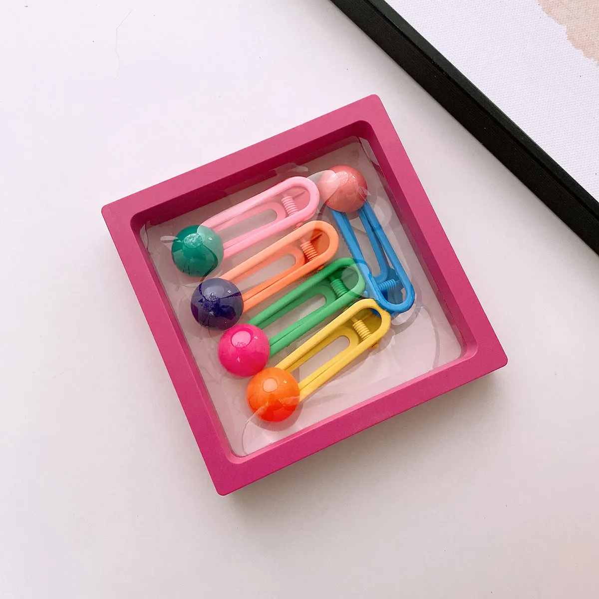 Sweet Girls Candy Color 1box=5pieces Hairpin Clips by MyKids-USA™