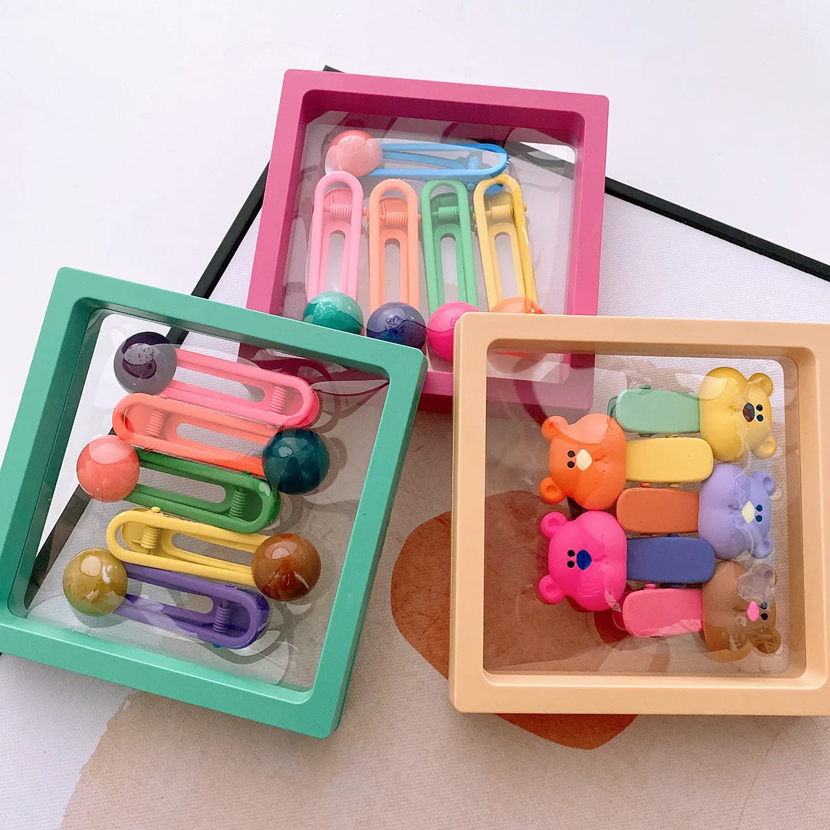 Sweet Girls Candy Color 1box=5pieces Hairpin Clips by MyKids-USA™