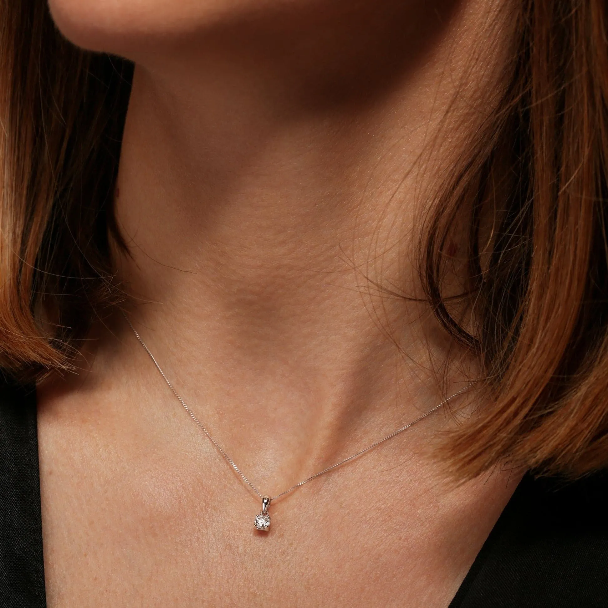 Sylvia | 9ct White Gold 0.25ct tw Lab Grown Diamond Necklace