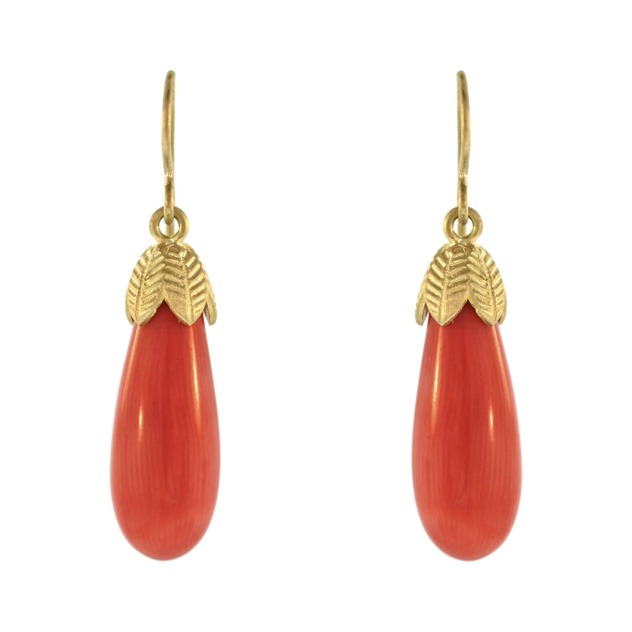 The Coral Lotus Drop Earring