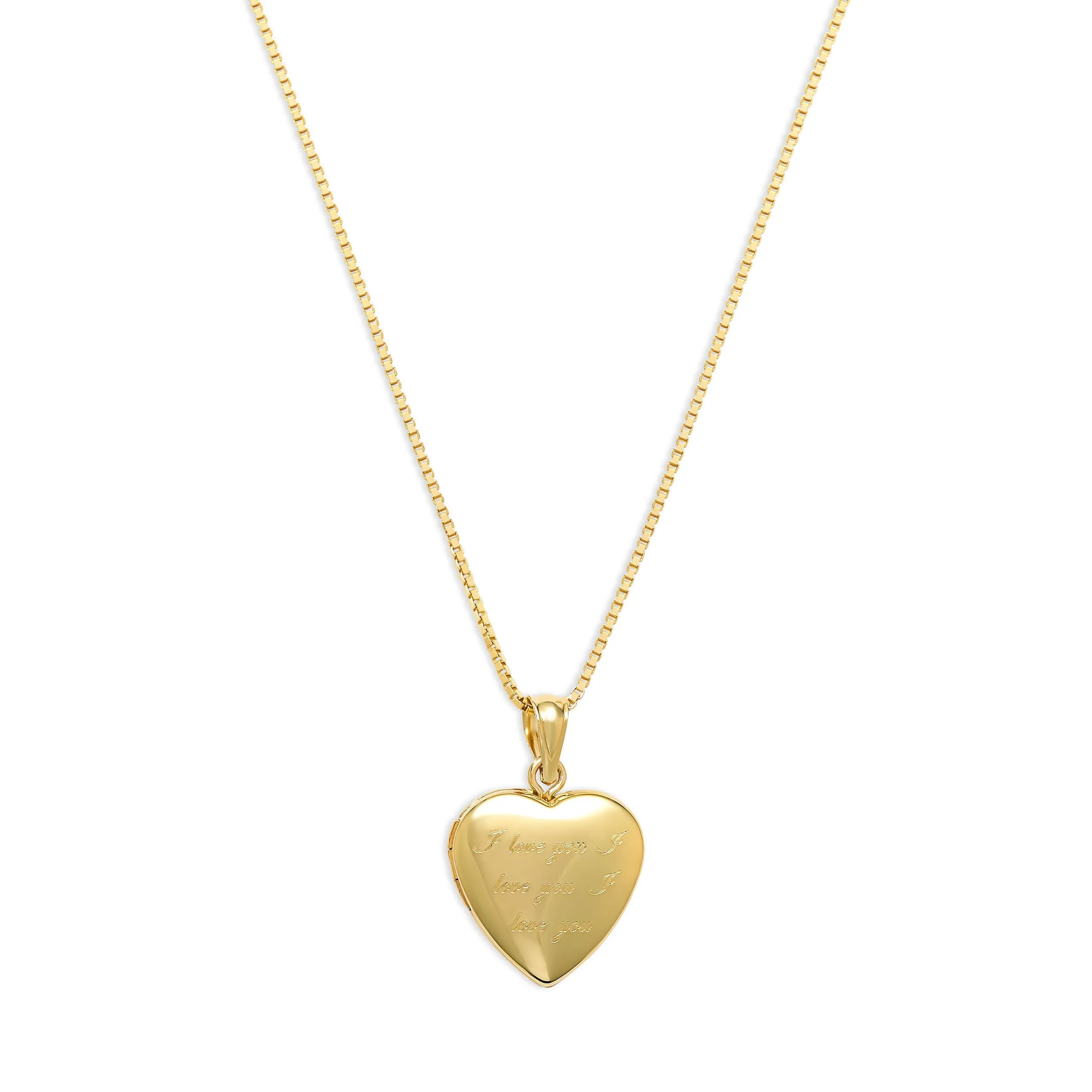 THE I LOVE YOU PHOTO LOCKET NECKLACE