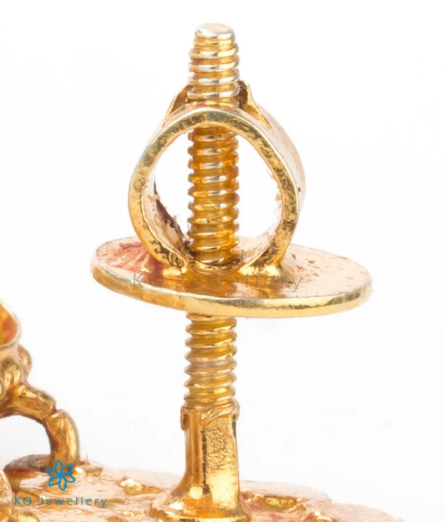 The Shraddha Antique Silver Navaratna Chand Bali