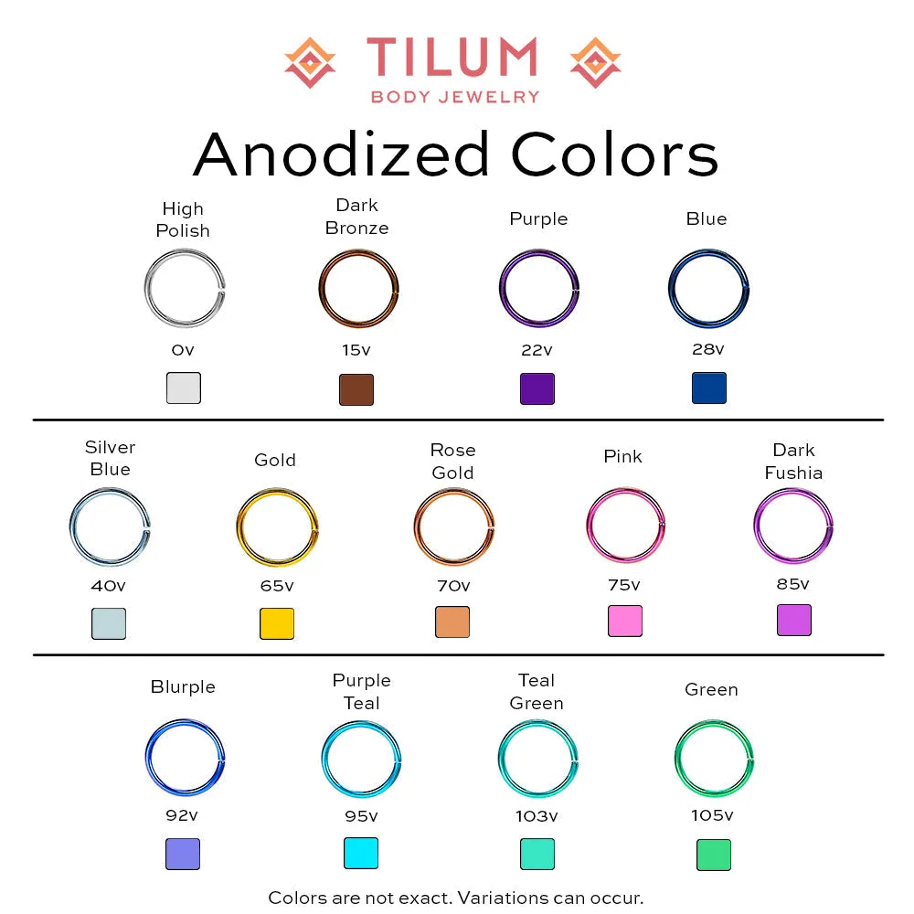Tilum Opal Tear Drop Cluster Captive Bead - Price Per 1
