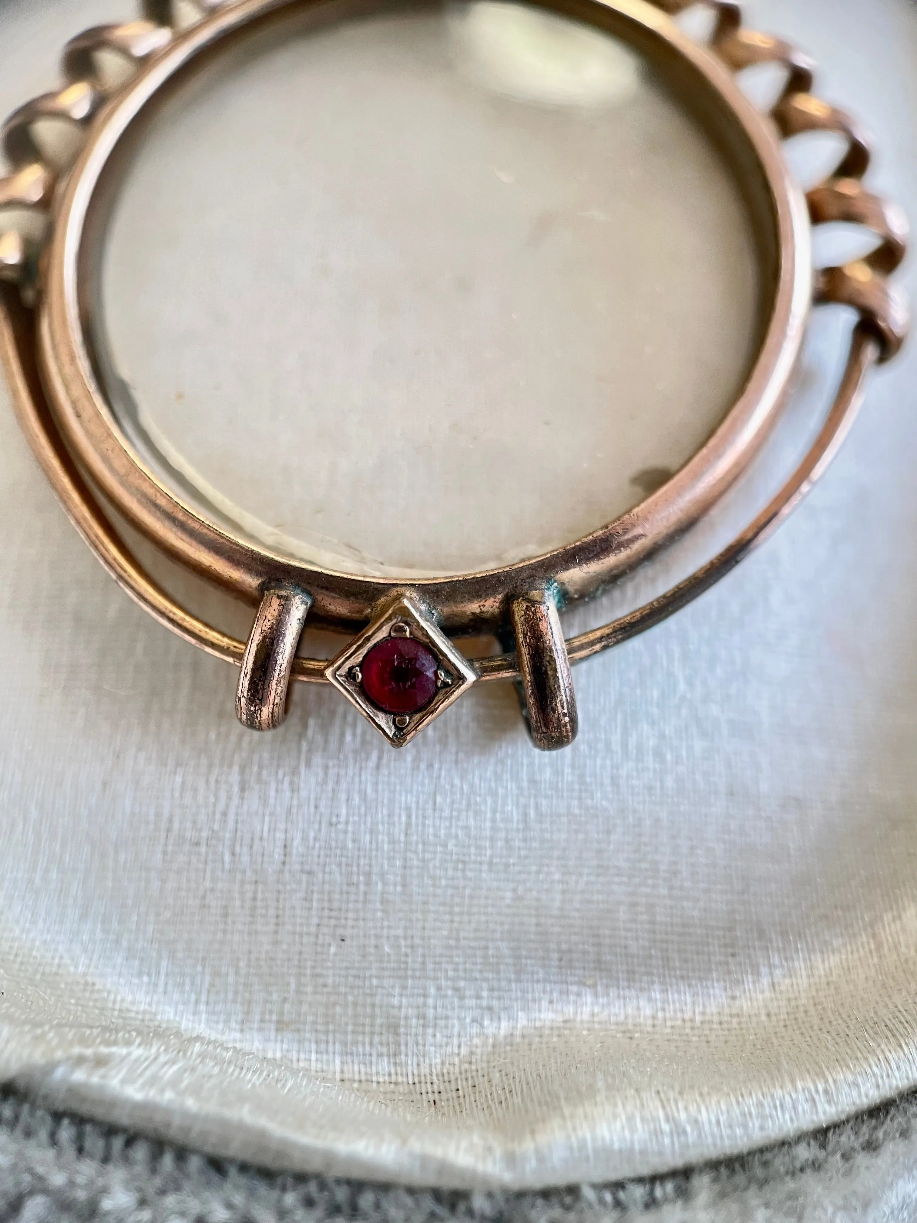 Victorian Corkscrew Glass Locket