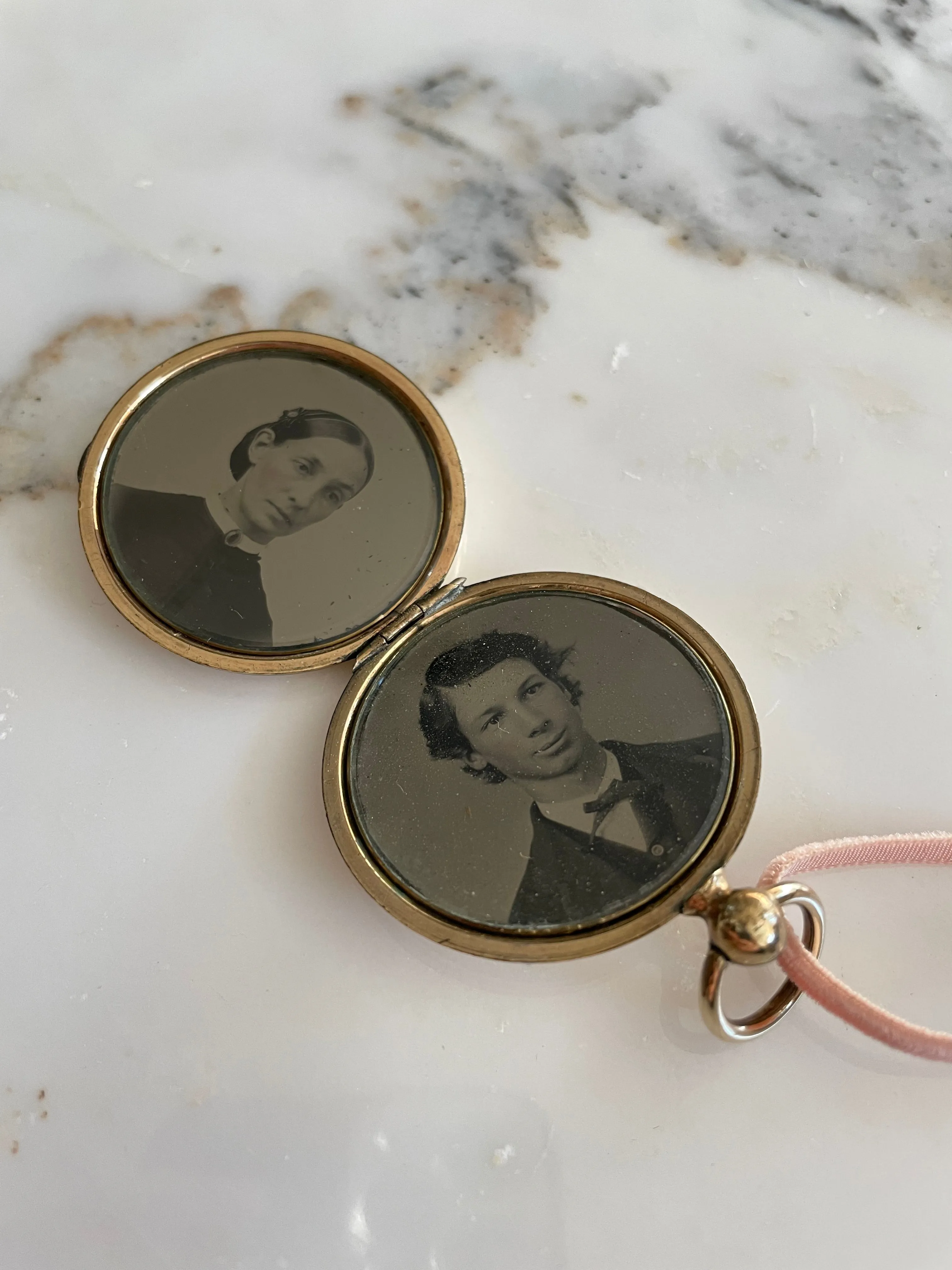 Victorian Double Portrait Locket