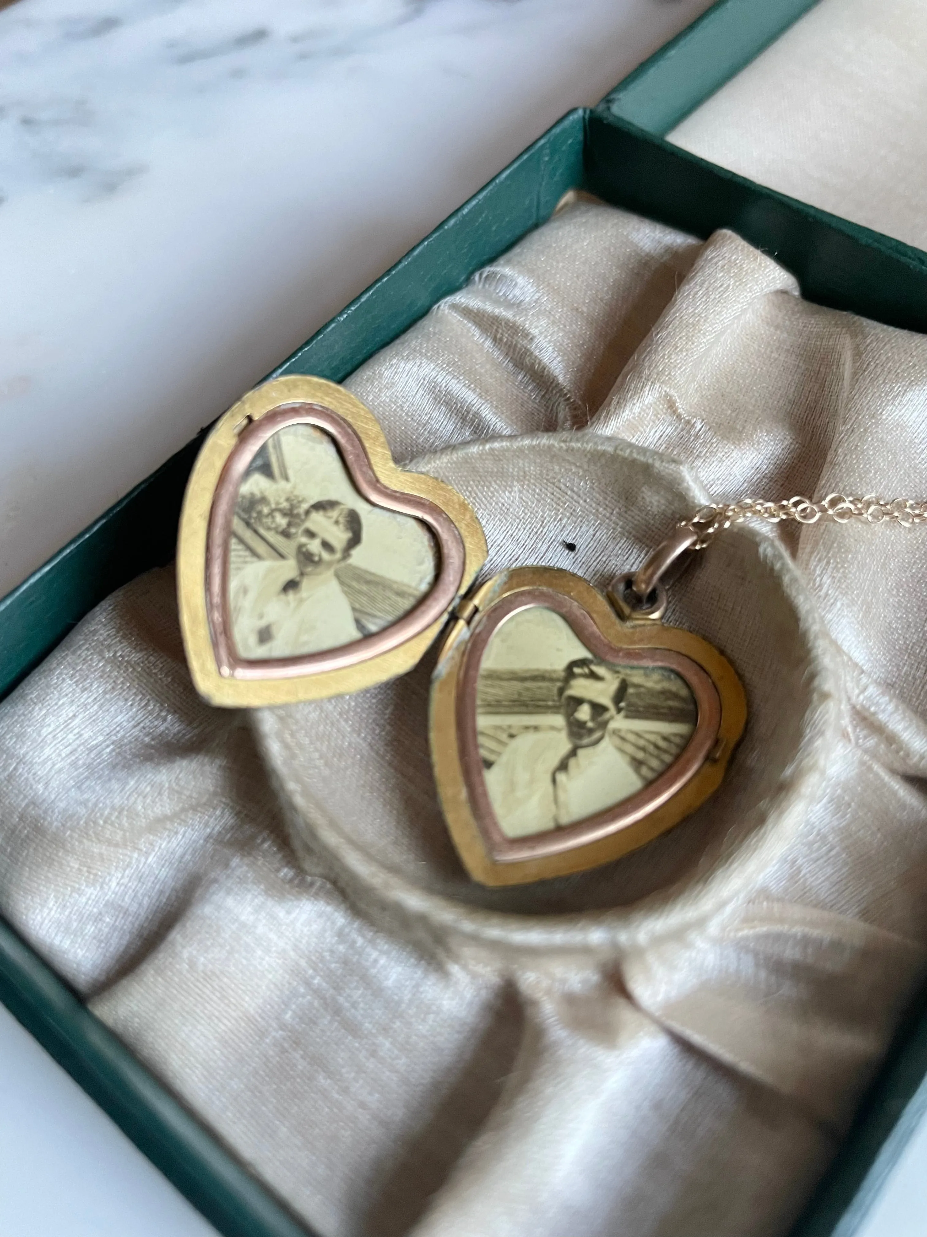 Victorian Monogram Heart Locket
