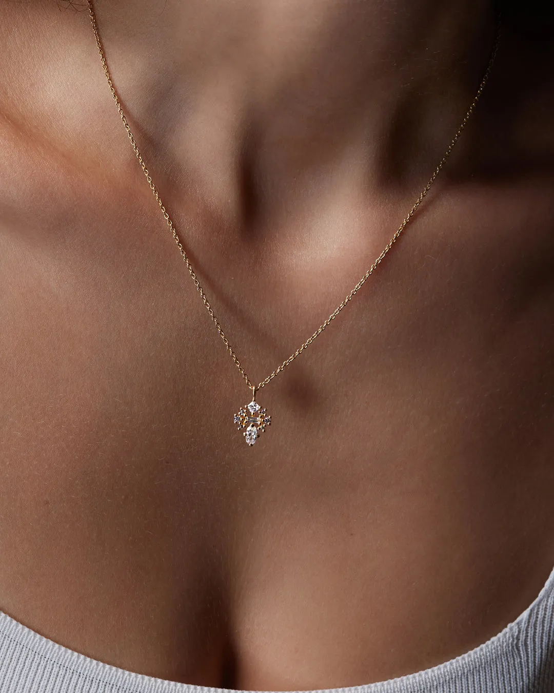 Virginia Diamond Necklace with Lab Grown Diamonds