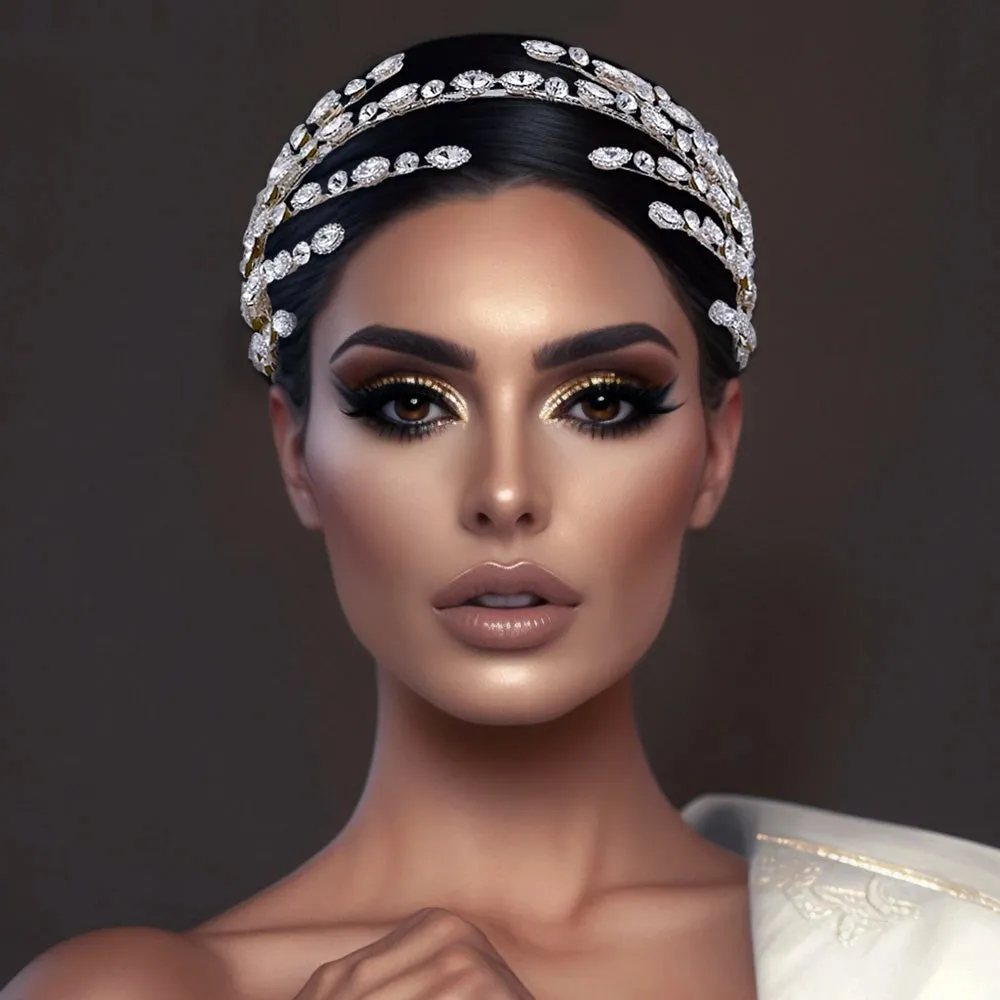 Wedding Hair Accessories Bridal Rhinestone Headwear Women Headpiece