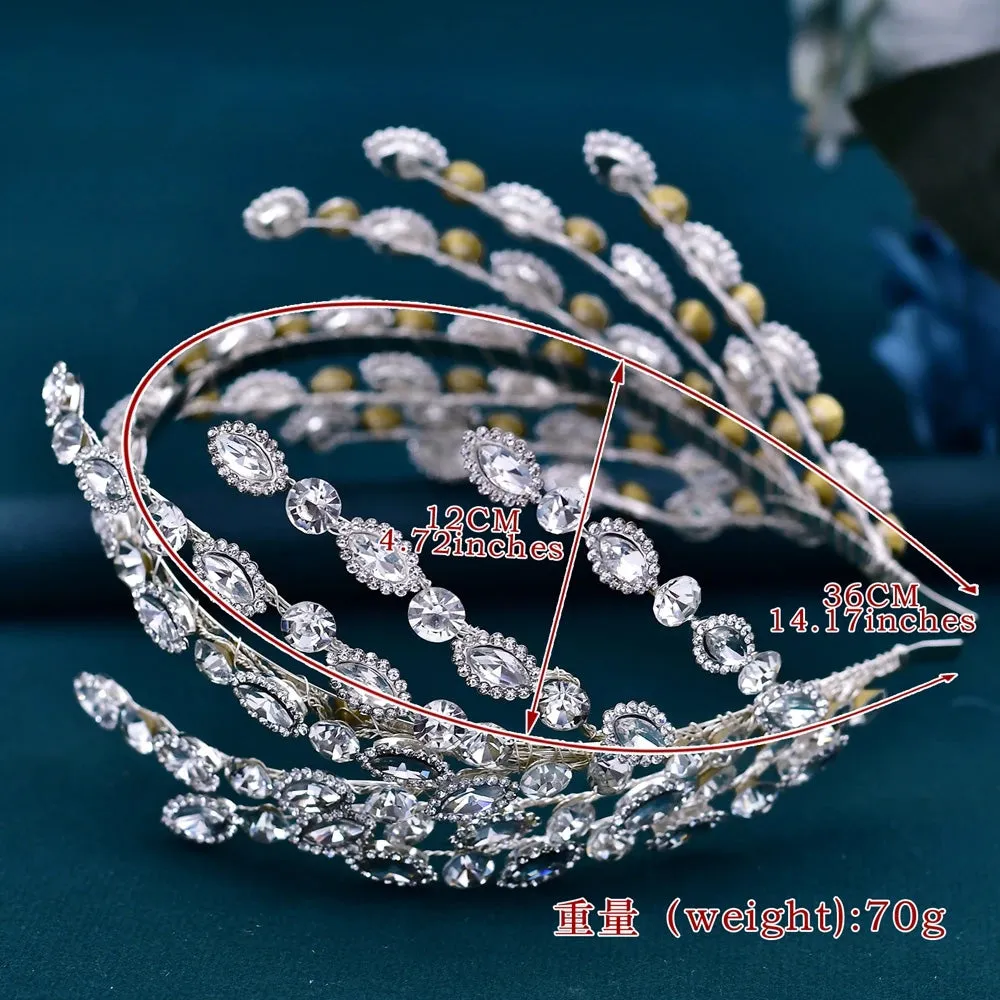 Wedding Hair Accessories Bridal Rhinestone Headwear Women Headpiece