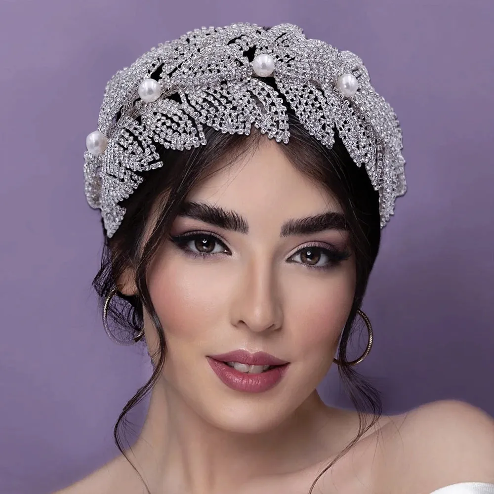 Wedding Headband  Tiara Hair Accessories Bridal Headdress Hair Ornament Pageant Headpiece