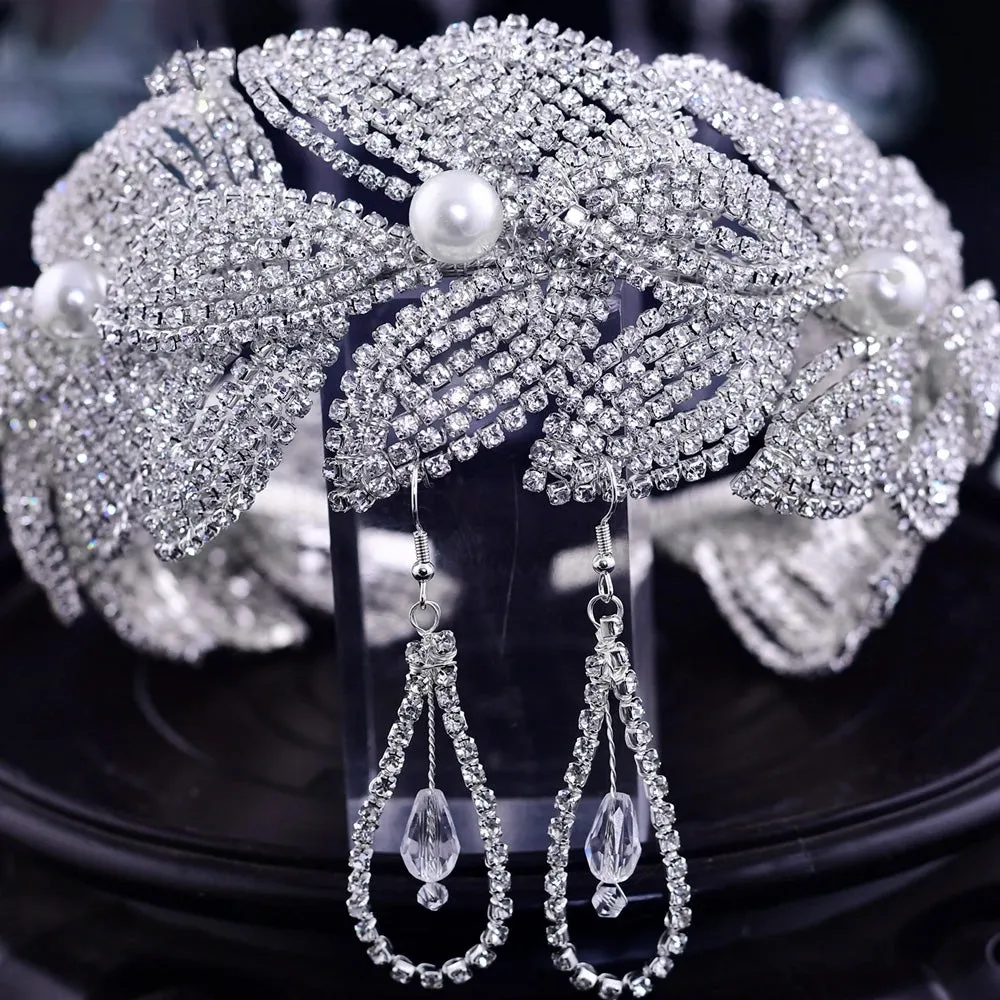 Wedding Headband  Tiara Hair Accessories Bridal Headdress Hair Ornament Pageant Headpiece