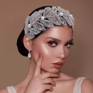 Wedding Headband  Tiara Hair Accessories Bridal Headdress Hair Ornament Pageant Headpiece