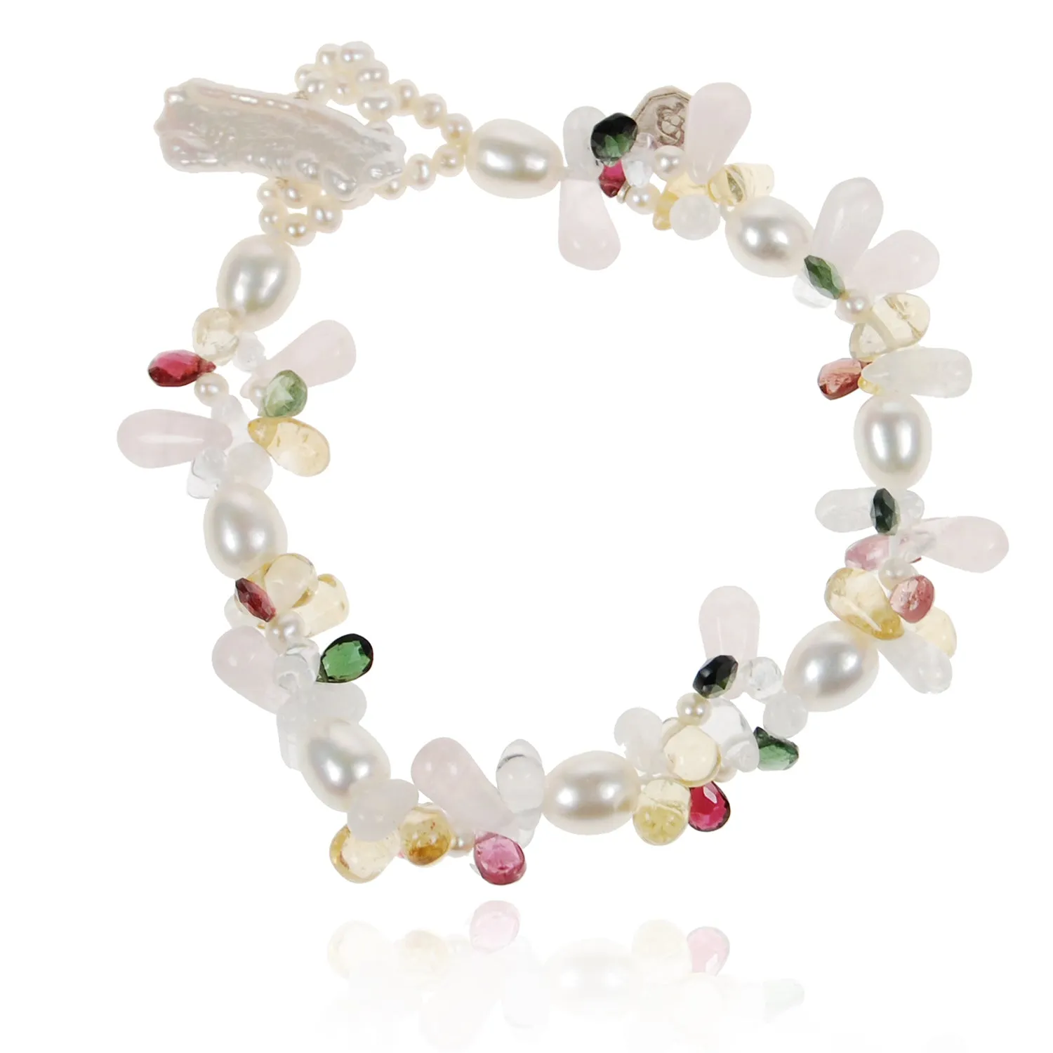 White Freshwater Pearl 'Tutti Frutti' Bracelet