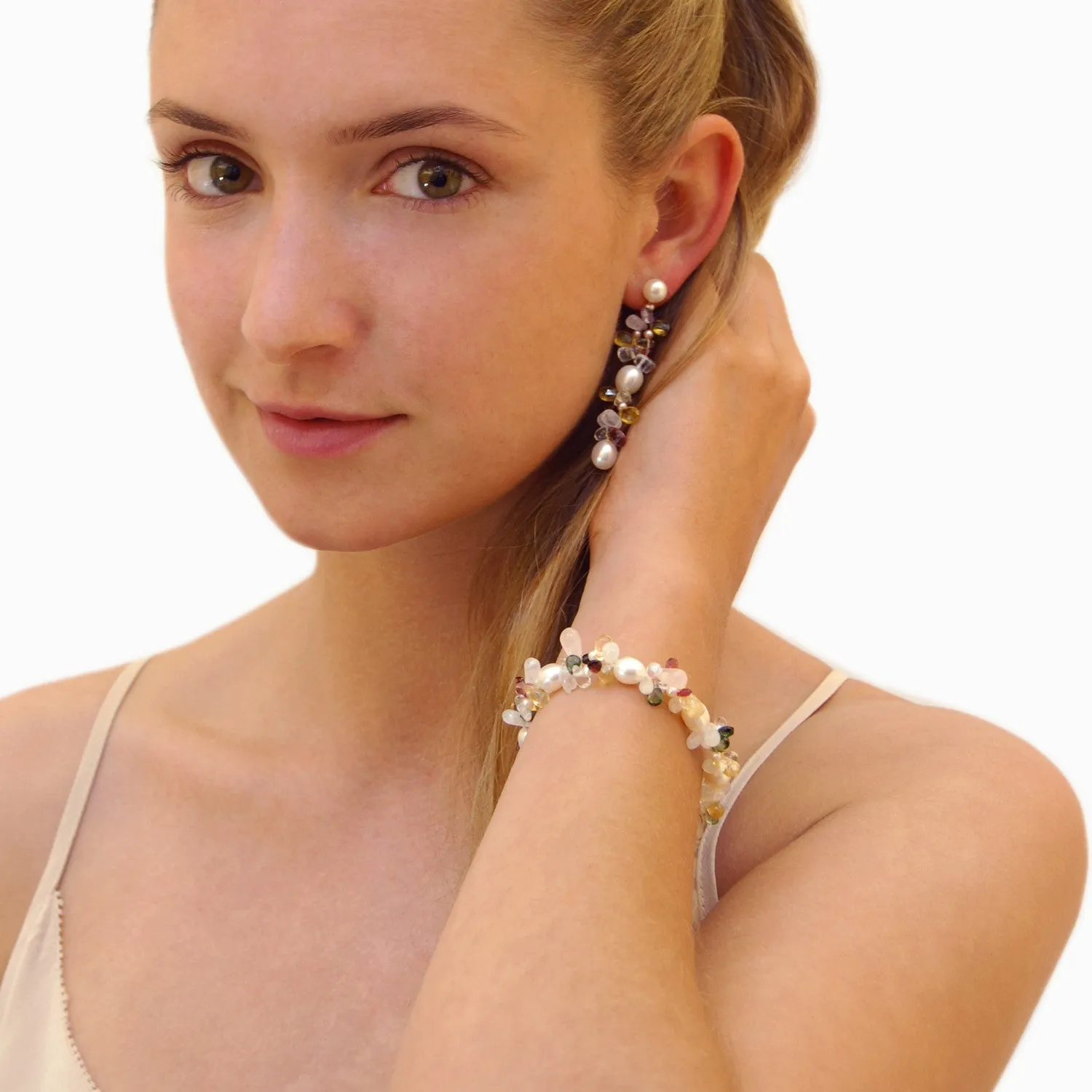 White Freshwater Pearl 'Tutti Frutti' Bracelet