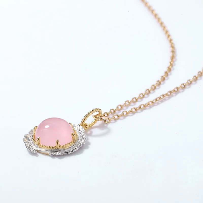 Women's Pendant Pink S925 Silver Pendant for girls